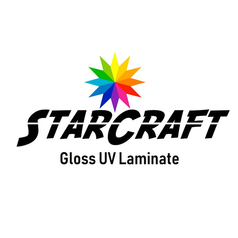 STARCRAFT GLOSS UV LAMINATE FOR INKJET PRINTABLE ADHESIVE VINYL 10PK